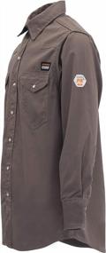 img 2 attached to Stay Safe And Stylish With KONRECO FR Men'S Welding Shirts - Flame Resistant And HRC2 Rated