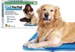 kathy ireland: loved ones cool pet pad by the green pet shop - the original pressure activated dog cooling mat, recharges automatically - safe and non-toxic gel pad - l, ideal for 46-80 lb dogs logo