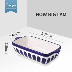 img 3 attached to GoldenPlayer Ceramic Loaf Pan: Perfect Christmas Dinner Serving Dish For Bakers & Toast Lovers