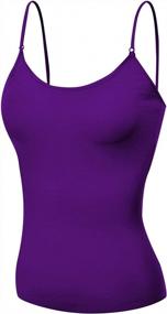 img 4 attached to Wireless Fabric Support Camisole With Built-In Bra - Short Cami For Women By Emmalise