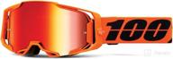 🔥 armega motocross & mountain biking goggles - 100% ultra hd lens, nose guard, premium protective eyewear logo