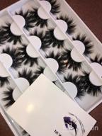 img 1 attached to Newcally False Eyelashes 20MM Dramatic Faux Mink Lashes Pack Wispy Long Fake Eyelashes Thick Volume Fluffy Strip Eye Lashes 12 Pairs Multipack review by Paul Curd