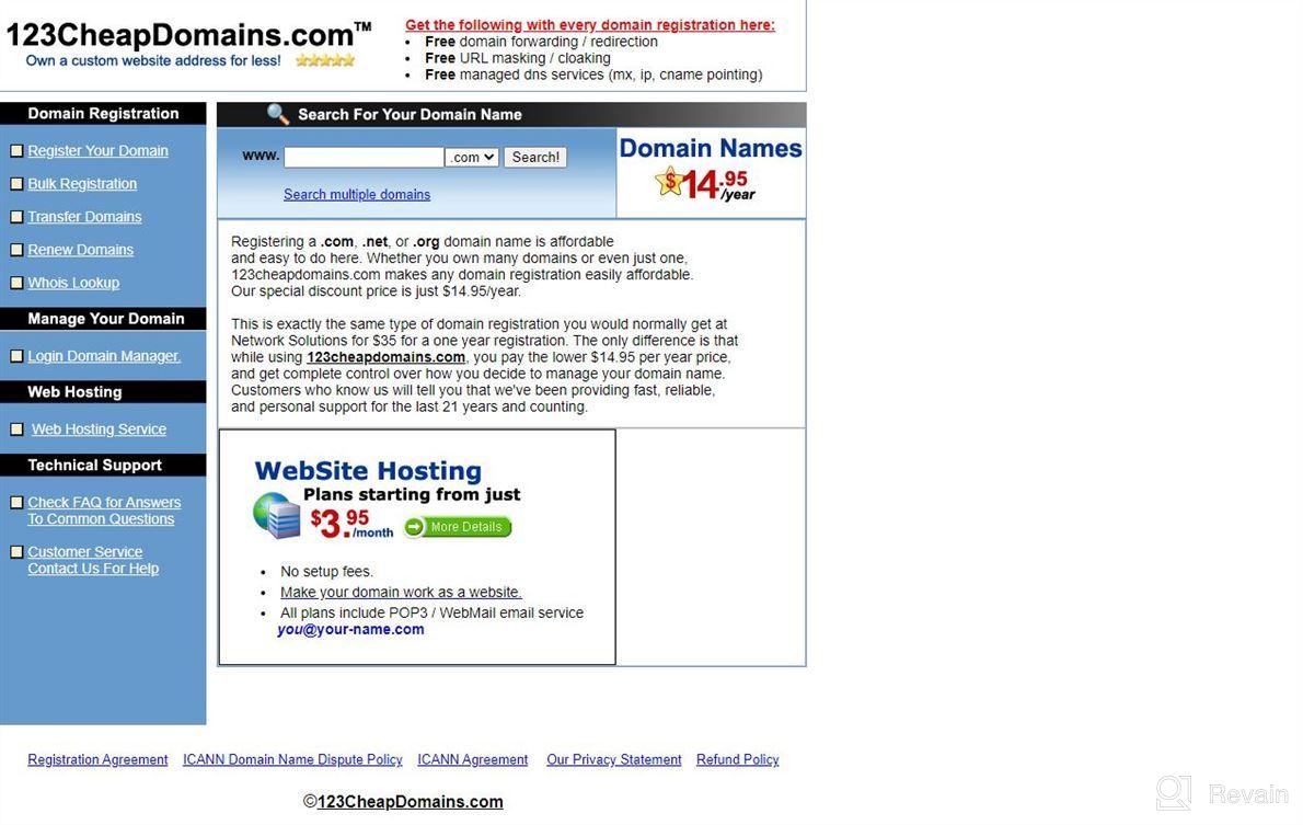 img 1 attached to 123 Cheap Domains review by Nick Ross