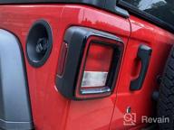 img 1 attached to Jeep Wrangler JL 2018-2021 LED Tail Lights With Reverse Light, Turn Signal Lamp, Running Lights & Side Marker Light - SUPAREE review by Chris Riley
