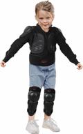 👶 ultimate kids' motocross protection: dirt bike armor jacket with knee, elbow, chest, and spine guards for cycling, skiing, skateboarding logo