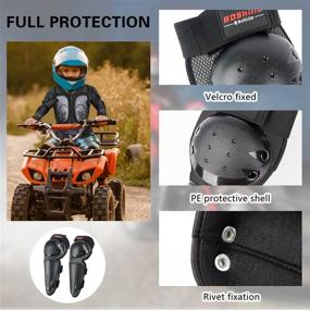 img 1 attached to 👶 Ultimate Kids' Motocross Protection: Dirt Bike Armor Jacket with Knee, Elbow, Chest, and Spine Guards for Cycling, Skiing, Skateboarding