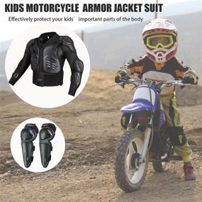 img 3 attached to 👶 Ultimate Kids' Motocross Protection: Dirt Bike Armor Jacket with Knee, Elbow, Chest, and Spine Guards for Cycling, Skiing, Skateboarding