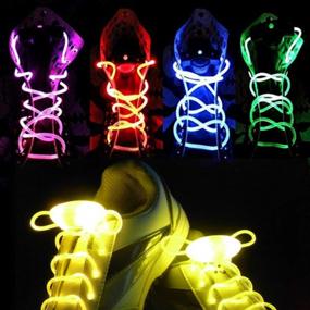 img 1 attached to 5 Pairs LED Light Up Shoelaces - Perfect For Halloween, Christmas Party & Running Decorations!