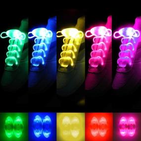 img 3 attached to 5 Pairs LED Light Up Shoelaces - Perfect For Halloween, Christmas Party & Running Decorations!