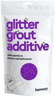purple sparkle for your tiles: hemway glitter grout tile additive 100g- a perfect way to revamp your bathroom, wet room and kitchen logo