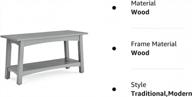 🪑 stylish alaterre furniture craftsbury 36" w wood entryway bench in elegant gray logo