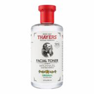alcohol-free witch hazel facial toner with aloe vera - thayers 12 oz formula logo