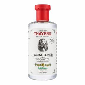 img 4 attached to Alcohol-Free Witch Hazel Facial Toner With Aloe Vera - THAYERS 12 Oz Formula
