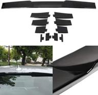 🚗 scitoo black universal top roof spoiler wing adjustable - fit for lincoln, chevy, chrysler, mazda, toyota, honda series - size: 34 inch x 2.75 inch logo