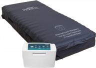 low air loss alternating pressure mattress - 36” x 80” x 8"- 3" densified base - digital pressure mattress for bed sores - silent air pump - air mattress for hospital bed stages i-iii logo