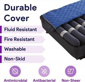 img 1 attached to Low Air Loss Alternating Pressure Mattress - 36” X 80” X 8"- 3" Densified Base - Digital Pressure Mattress For Bed Sores - Silent Air Pump - Air Mattress For Hospital Bed Stages I-III