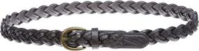 img 2 attached to Womens Skinny Braided Non Leather Vintage Women's Accessories ~ Belts