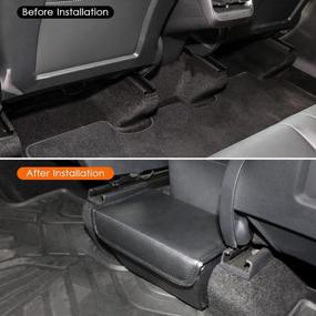 img 3 attached to Tesla Model Y Rear Center Console Storage Box - VIHIMAI Accessory For 2020-2022 Tesla Models