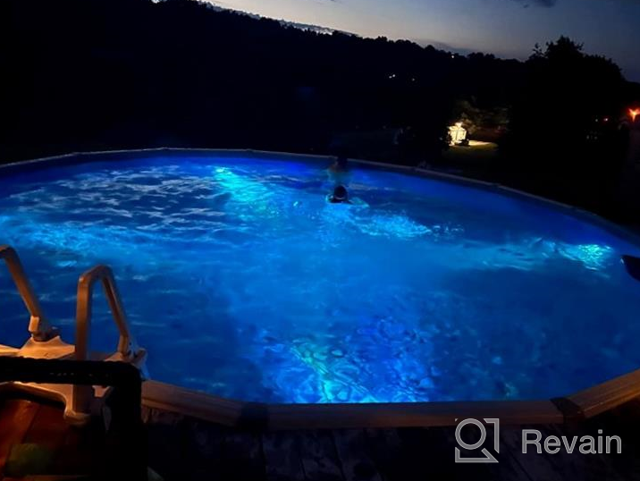 img 1 attached to Illuminate Your Pool Or Pond: Full Waterproof LOFTEK LED Lights With Remote RF, Magnets, And Suction Cups - Color Changing & Battery Operated (1 Pack) review by Jeff Kern