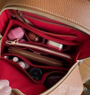 img 1 attached to Felt Handbag Organizer Insert By OMYSTYLE - Perfect Tote Bag Organizer For Neverfull, Speedy & More With 5 Size Options Available! review by Black Miller