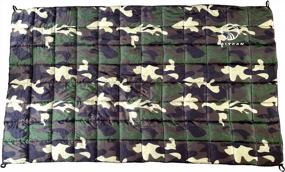 img 2 attached to Valtcan Camo Woodland Camping Blanket Puffer 89 X 54 Inch