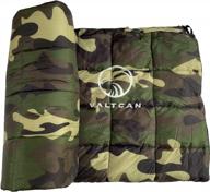 одеяло для кемпинга valtcan camo woodland puffer 89 x 54 дюйма логотип