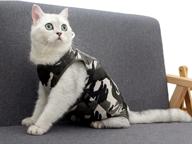 woledoe cat recovery suit: ideal alternative to cat cones for spay surgery or skin diseases - camouflages, medium size logo