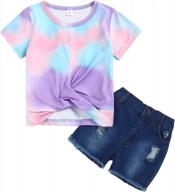 toddler girls clothes ruffle tops floral shirts shorts pants outfit set kids logo