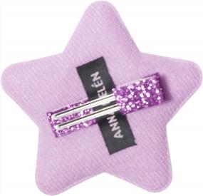 img 1 attached to 💫 Sparkle with Style: Anna Belen Girls' Star Glitter Hair Clip - A Head-Turning Accessory!