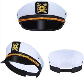 img 3 attached to Set Sail In Style With Our Yacht Captain Hats - Adjustable And Perfect For Parties