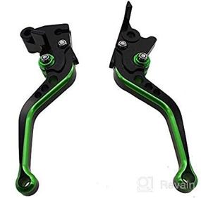 img 3 attached to FXCNC Racing Short Billet Adjustable Motorcycle Double Colors Brake Clutch Lever Compatible With Warrior YFM350 02-04