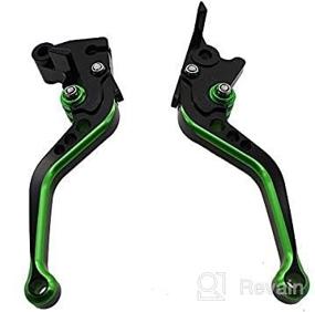 img 2 attached to FXCNC Racing Short Billet Adjustable Motorcycle Double Colors Brake Clutch Lever Compatible With Warrior YFM350 02-04