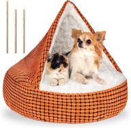 🐶 cozy hooded burrowing cave dog bed by oysmy - small medium pet tent bed for dogs and cats, washable calming donut bed with slip-resistant bottom, ideal for anxiety relief logo