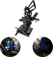 🏍️ procnc motorcycle aluminum rearsets footpeg set for suzuki gsxr1000 2000-2004 & gsxr750 1996-2005, sv650/sv650s sv1000/s 1998-2014 (black) логотип