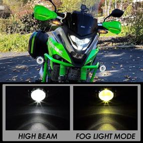 img 2 attached to U5 Waterproof LED Motorcycle Headlights | 2 Pack Universal Black 2 Modes – Fog & Driving Lights for Motorcycles, Boats, Trucks, Electric Bikes & ATVs