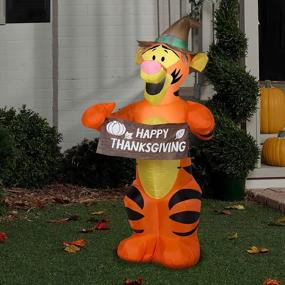 img 1 attached to Get Festive With The Gemmy 3.5' Airblown Inflatable Harvest Tigger From Disney
