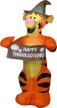 get festive with the gemmy 3.5' airblown inflatable harvest tigger from disney logo