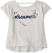 childrens place sleeve graphic simplywht girls' clothing at tops, tees & blouses logo