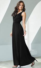 img 3 attached to Long Sleeveless Flowy Maxi Dress For Bridesmaids, Cocktail Parties, And Evening Events