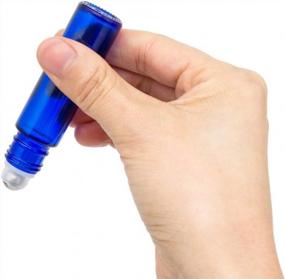 img 1 attached to 10Ml Roller Bottles 12Pack Cobalt Blue Thick Glass Essential Oil Roller Bottles Stainless Steel Roller Ball With 2 Droppers