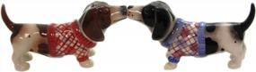 img 3 attached to 🐶 Pacific Giftware Adorable Kissing Basset Hounds in Sweater Salt and Pepper Shaker Set – A Playful Hound Dog Duo