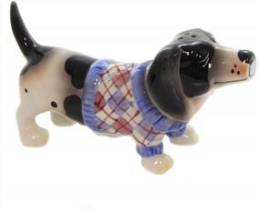 img 1 attached to 🐶 Pacific Giftware Adorable Kissing Basset Hounds in Sweater Salt and Pepper Shaker Set – A Playful Hound Dog Duo