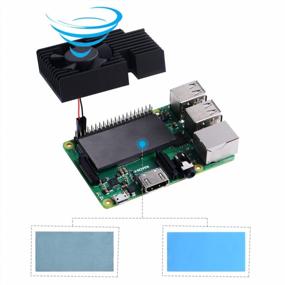 img 1 attached to 🔥 GeeekPi Raspberry Pi 4 Fan Heatsink, Premium Aluminum Cooling Kit for Raspberry Pi 4B/3B/3B+ (B Plus)