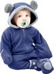 winter-ready: keep your baby warm with snonook bunting suit with fleece hood and mittens logo