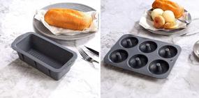 img 3 attached to 51PCS Silicone Bakeware Set Silicone Cake Molds Set For Baking, Including Baking Pan, Cake Mold, Cake Pan, Toast Mold, Muffin Pan, Donut Pan, And Cupcake Mold Silicone Baking Cups Set