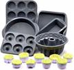 51pcs silicone bakeware set silicone cake molds set for baking, including baking pan, cake mold, cake pan, toast mold, muffin pan, donut pan, and cupcake mold silicone baking cups set logo