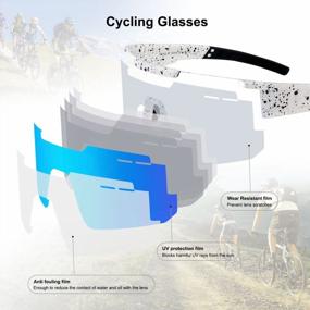 img 3 attached to Polarized Sport Sunglasses For Men And Women - Xiyalai UV400 Shades For Cycling, Baseball, Biking, And Fishing