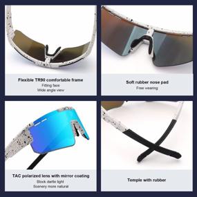 img 2 attached to Polarized Sport Sunglasses For Men And Women - Xiyalai UV400 Shades For Cycling, Baseball, Biking, And Fishing