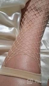 img 5 attached to Women'S Fishnet Ankle Socks 5 Pairs - High Nylons Dress Hollow Out Multi Colors