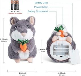 img 1 attached to Talking Hamster Toy - Fun & Interactive Baby & Autism Toys For Kids | Repeats What You Say | Perfect Gift For Boys & Girls